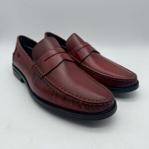 BRAND NEW Marc Joseph NY Mens Cortland Street Red BrusheLeather Loafers Size 9